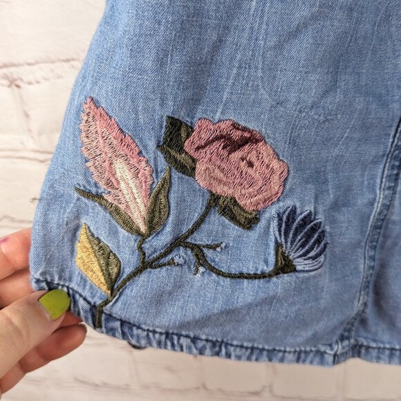 Vintage America Blues Long Sleeve Floral Embroidered Top XXL/2X - Picture 5 of 8